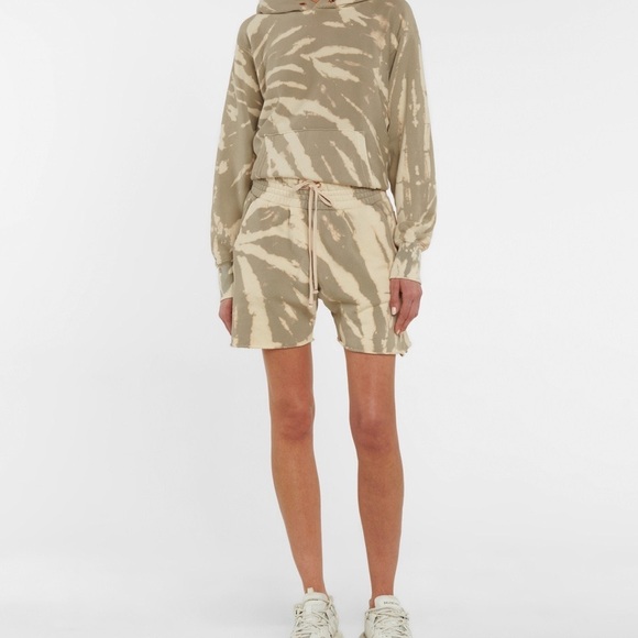 Les Tien Pants - LES TIEN Green/Tan Tie-Dye Shorts XS